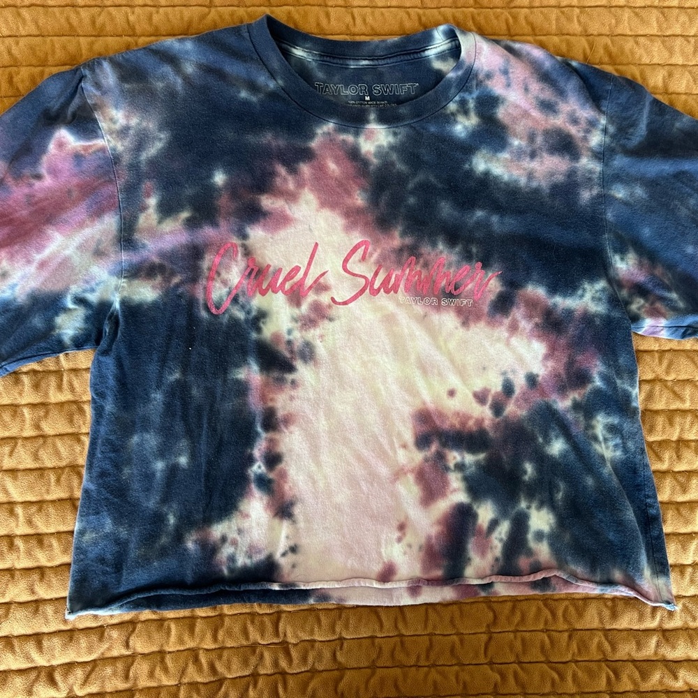 Taylor Swift Cruel Summer Tie-Dye Cropped T-Shirt